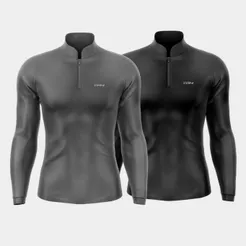 Kit 2 Camisas Masculina Manga Longa Casual Campo Pesca Motoboy UV Proteção