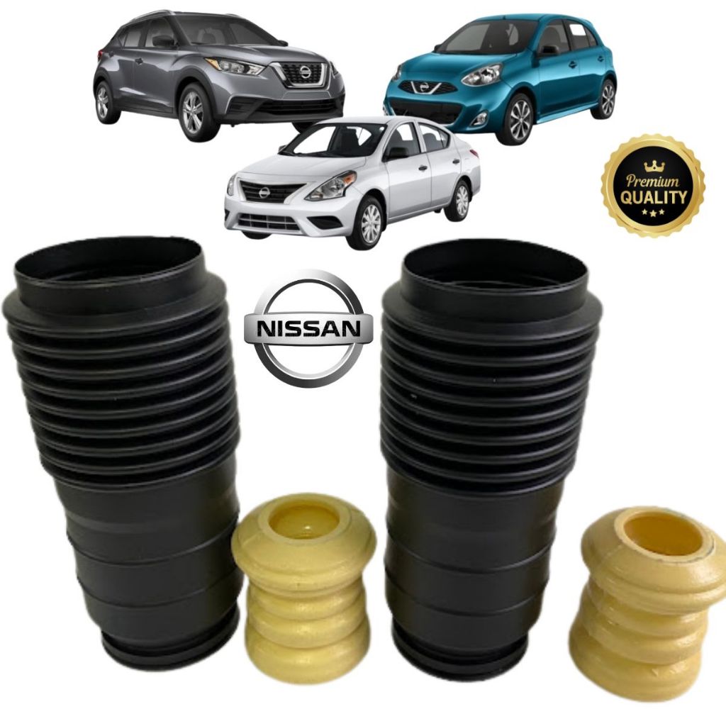 Kit Batente e Coifa Amortecedor Dianteiro Nissan March 2011 a 2020 Nissan Versa 2011 a 2020 Nissan Kicks 2016 Diante