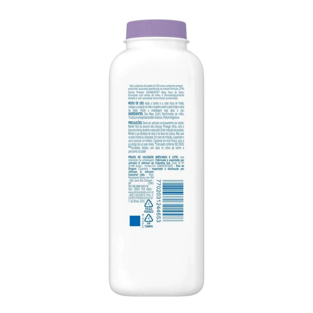 Talco Johnson’s Baby Dermo Hora Do Sono 100gr