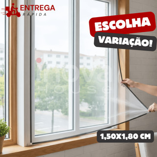 Tela Mosquiteiro Janela 150x180cm Proteção Anti-Insetos Mosquitos Escolha Variação 1,2,3 ou 5 Peças