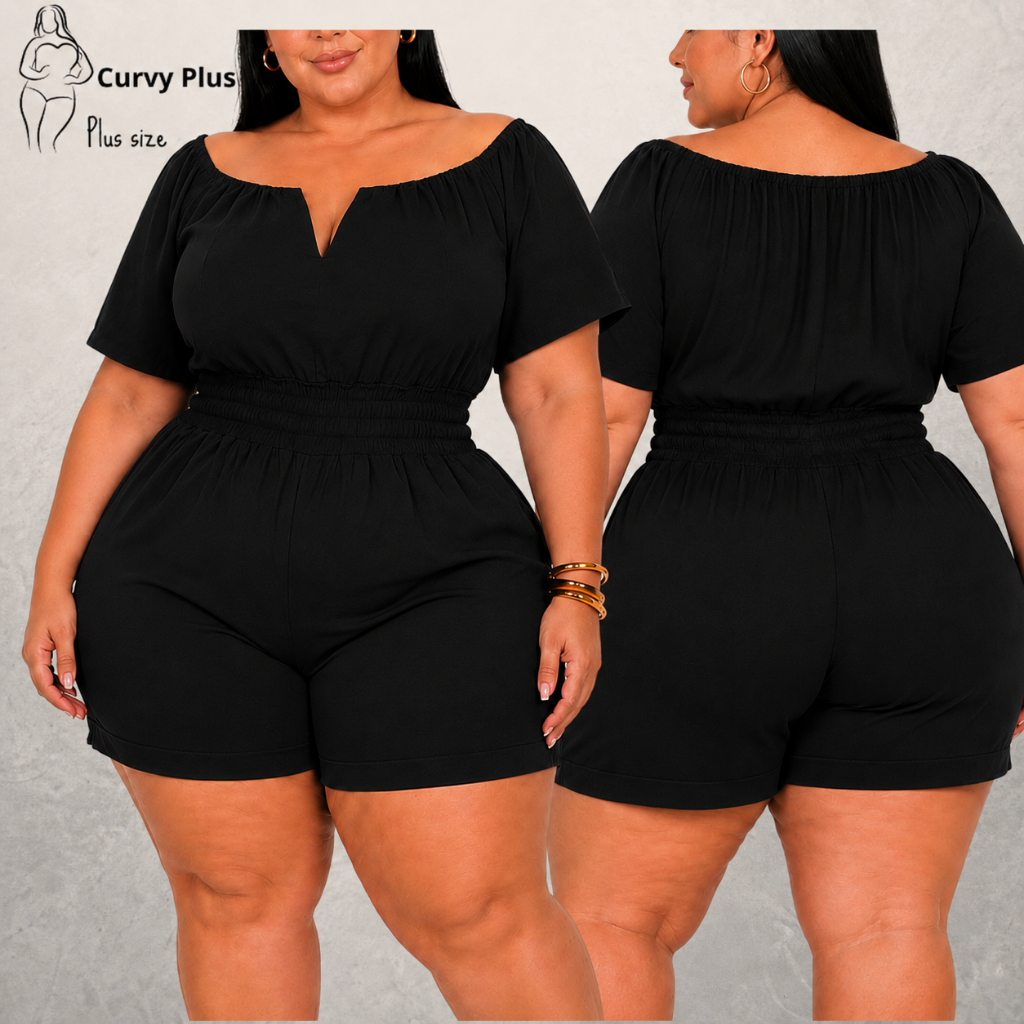 Macaquinho Plus Size Feminino Macaquinho Plus Size Macacão Plus Size Feminino Curto Macaquinho Plus Macaquito Plus Size