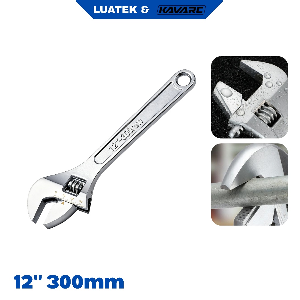 Chave Ajustável Inglesa 8/10/12 Polegadas 200mm Aço Universal