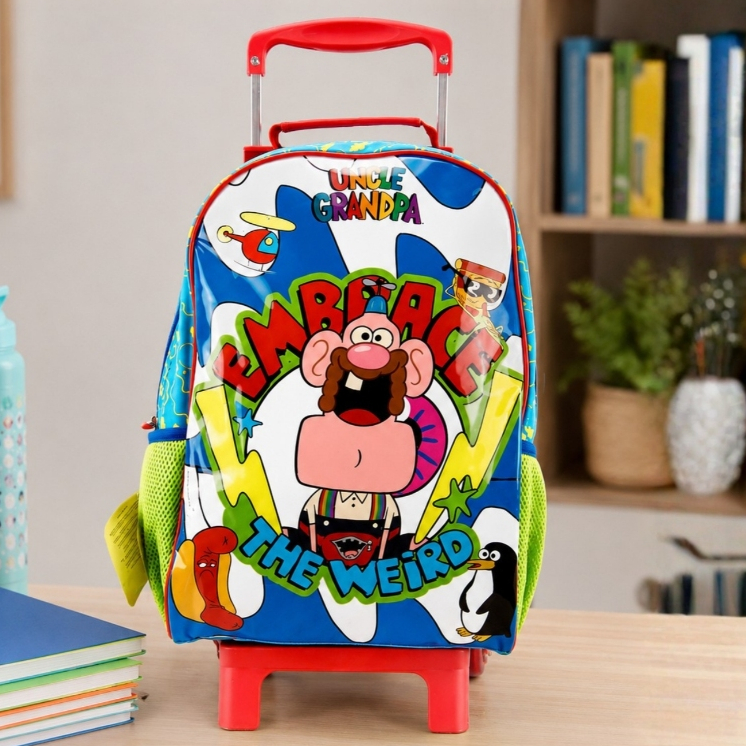 Mochila De Rodinha Titio Avô Uncle Grandpa Dmw Menino 49129 Cartoon Network Promocao Oferta