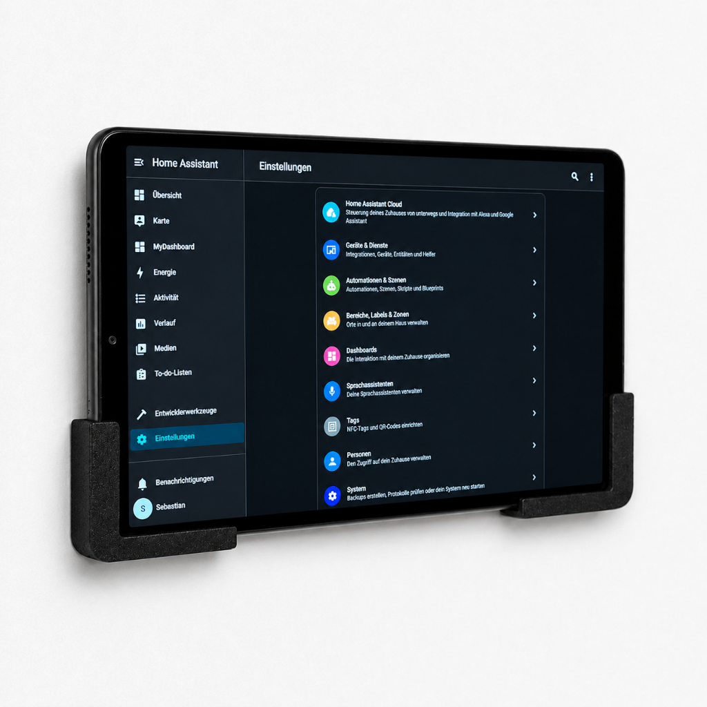 Suporte Tablet Parede Home Assistant Fino Com Fixação
