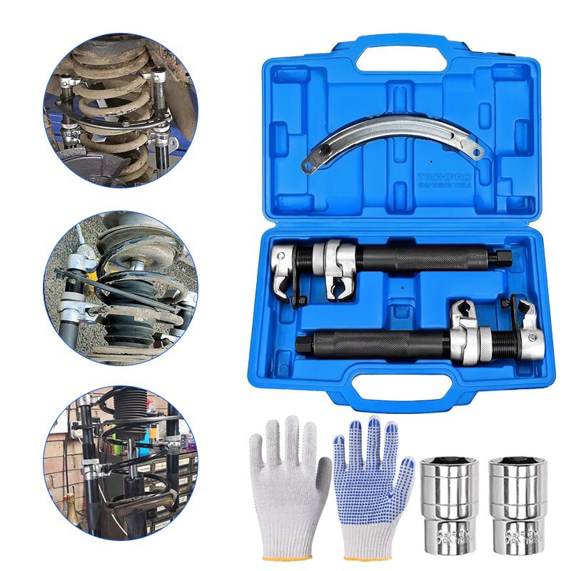 Par Encolhedor De Mola Para Suspensão Automotiva,Aço 45# Galvanizado, C/1 Luvas e Soquetes 19mm