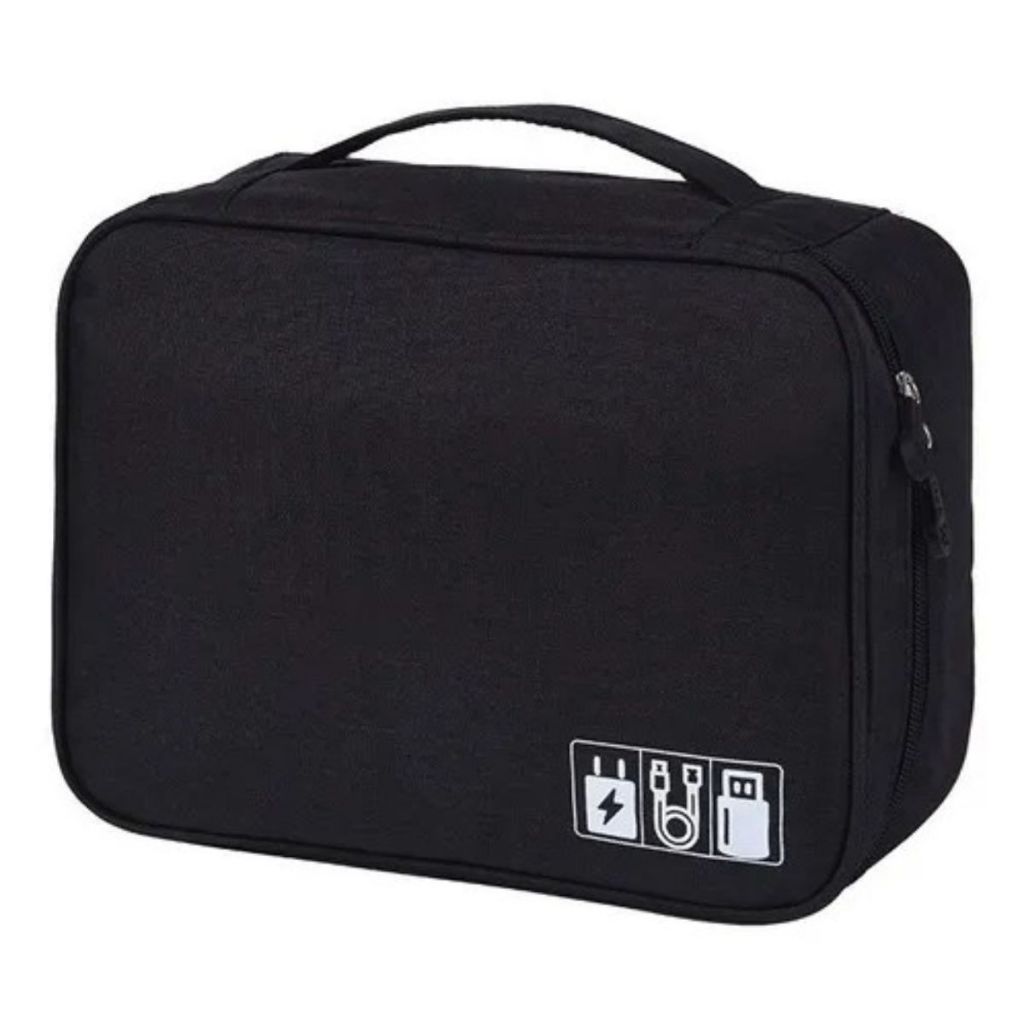 ATENÇÃO SALA - Bolsa Estojo Organizador Cabos Pendrives Fonte Casé Acessórios.