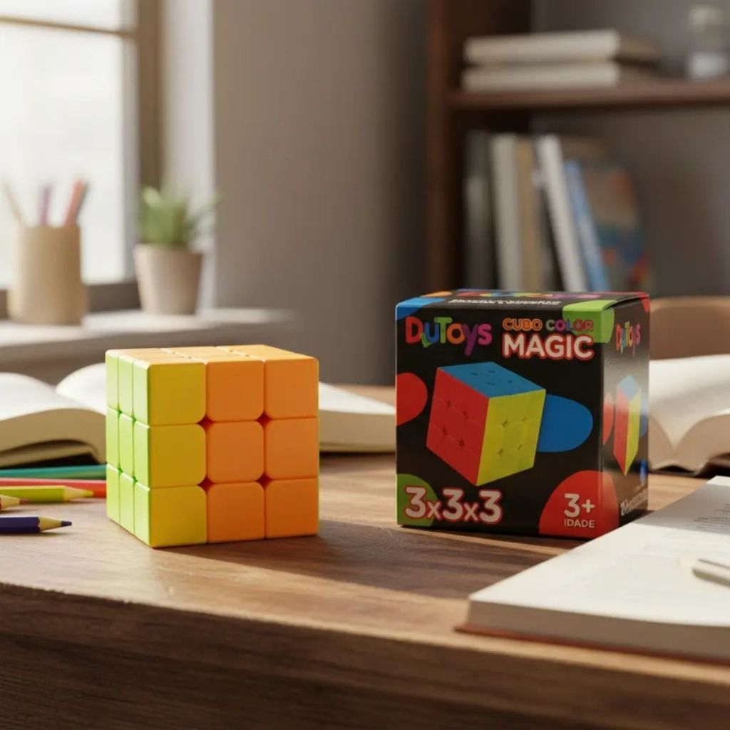 Brinquedo Cubo Mágico Profissional 3x3x3 Prenda Festa Junina Interativo Antistress Magic Cube
