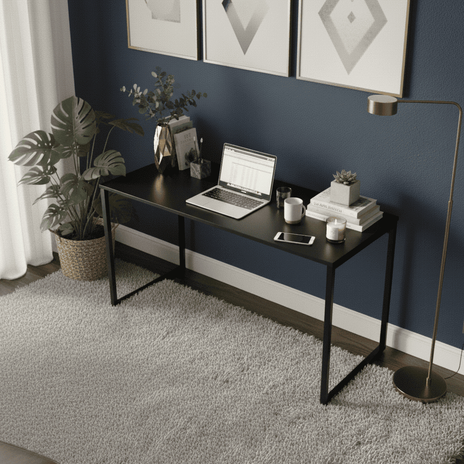 Escrivaninha Industrial Escritorio 120 Mesa Computador Escritorio Home office Loft Cazzisteel