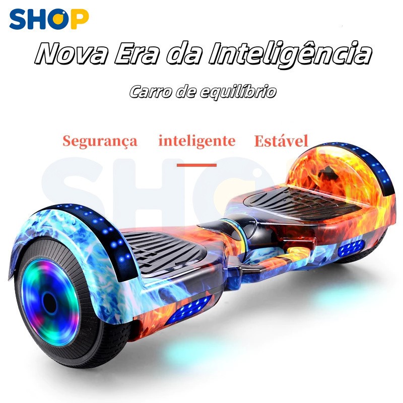 Hoverboard Infantil 6,5 Polegadas com LED e Bluetooth | Bateria de Grande Capacidade para Meninos e Meninas - P10