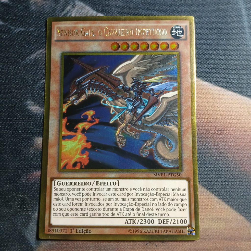 Senhor Gaia O Cavaleiro impetuoso - Gold Rare - Original - Yu-gi-oh / Yugioh