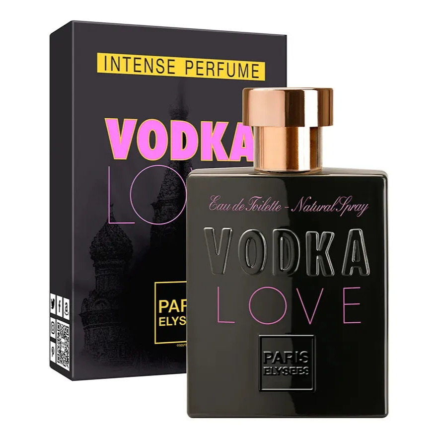 Perfume Feminino Paris Elysees Vodka Love 100ml - Frutal e Floral com Toque Luxuoso