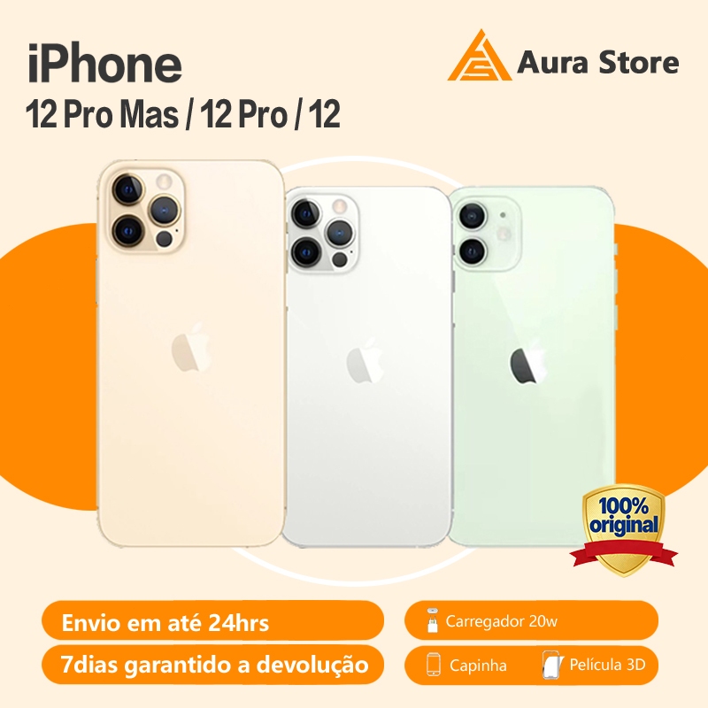 Celular IPhone 12/12 PRO/12 Pro Max 128gb 256gb DE VITRINE