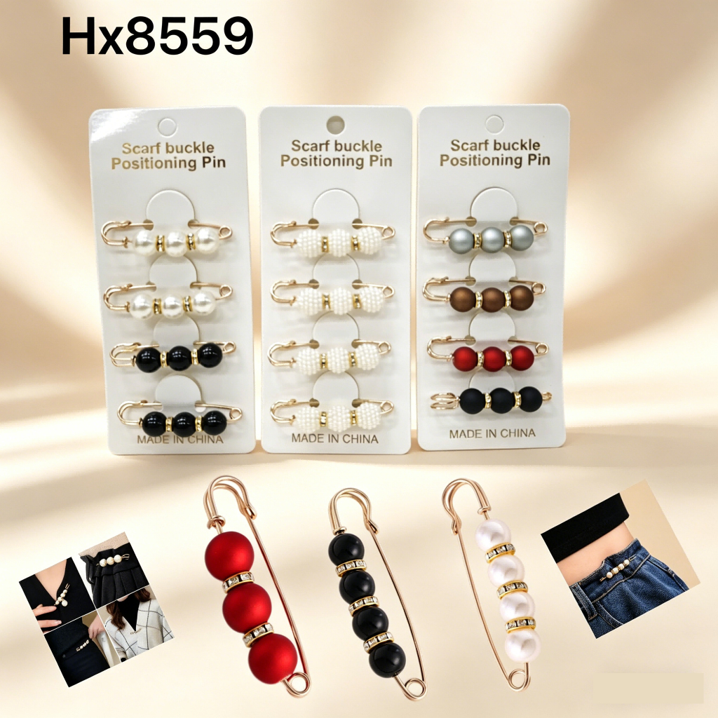 Broches Decorativos com Pérolas 8559