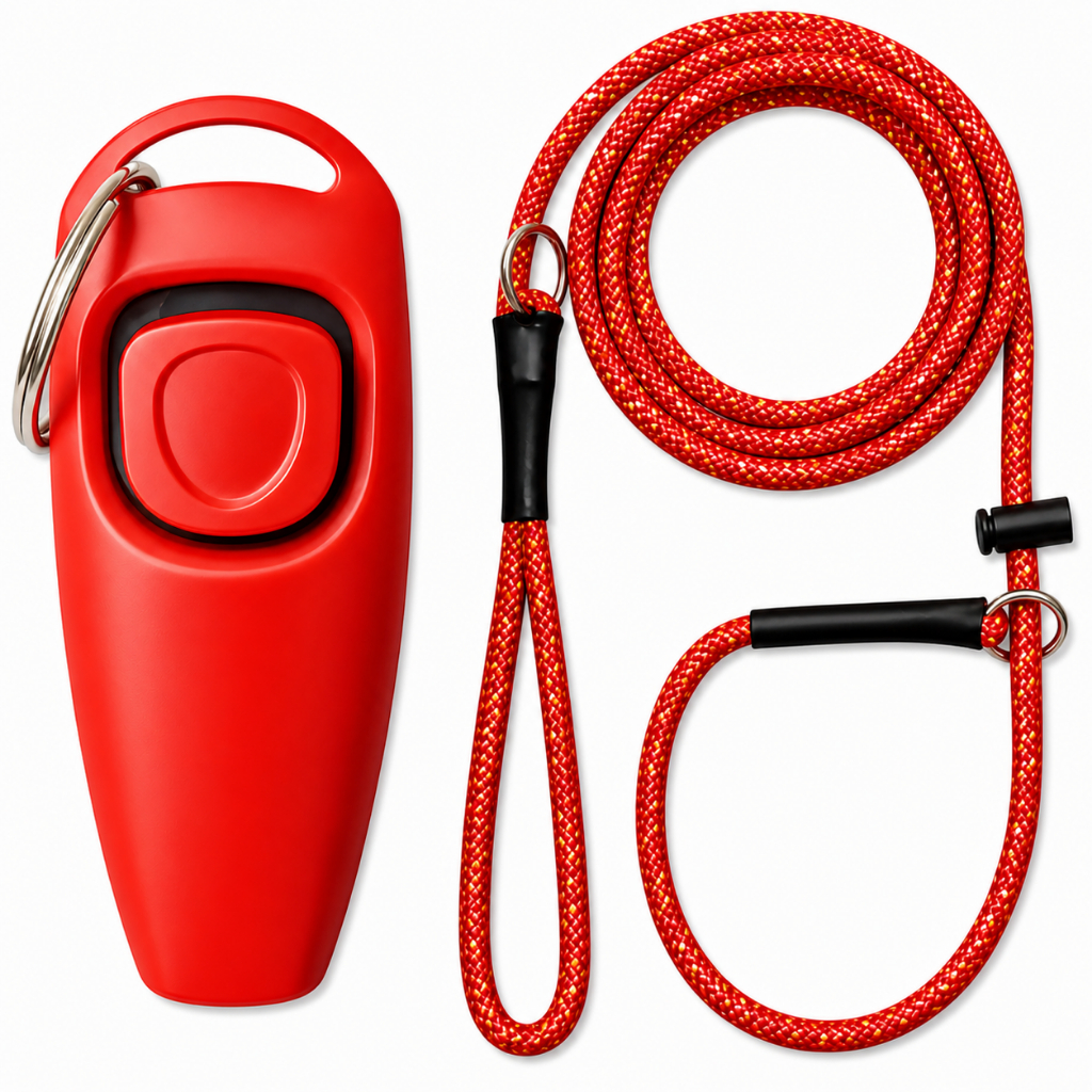 Guia Unificada Para Cachorro 6mm Adestramento Resistente + Clicker Treino Cães FRIP’S