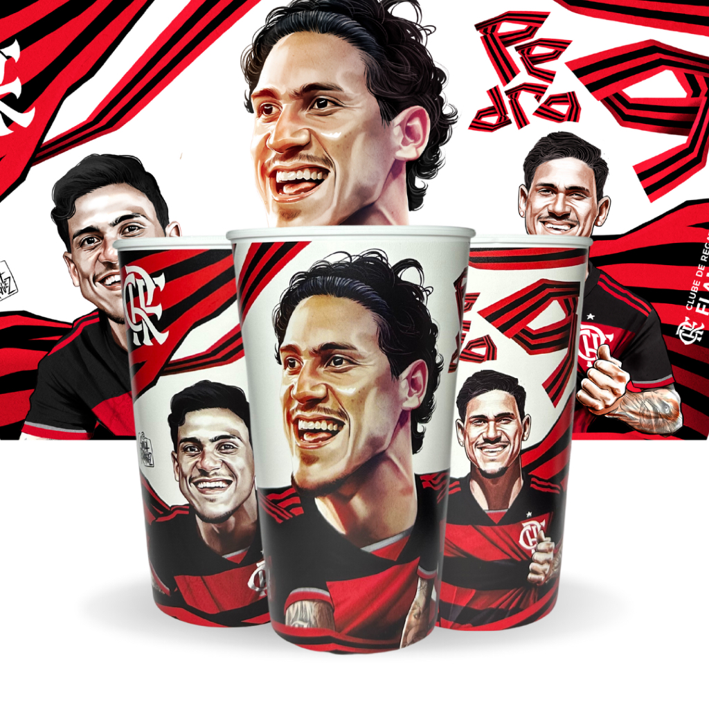 Copo Flamengo 550ml Oficial – Coleção Pedro 9 – Licenciado