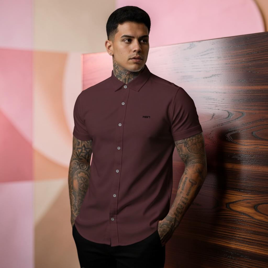 Camisa Masculina Casual em Viscose com Elastano | Confortável para Uso Social | Vista-se Bem, Ame-se