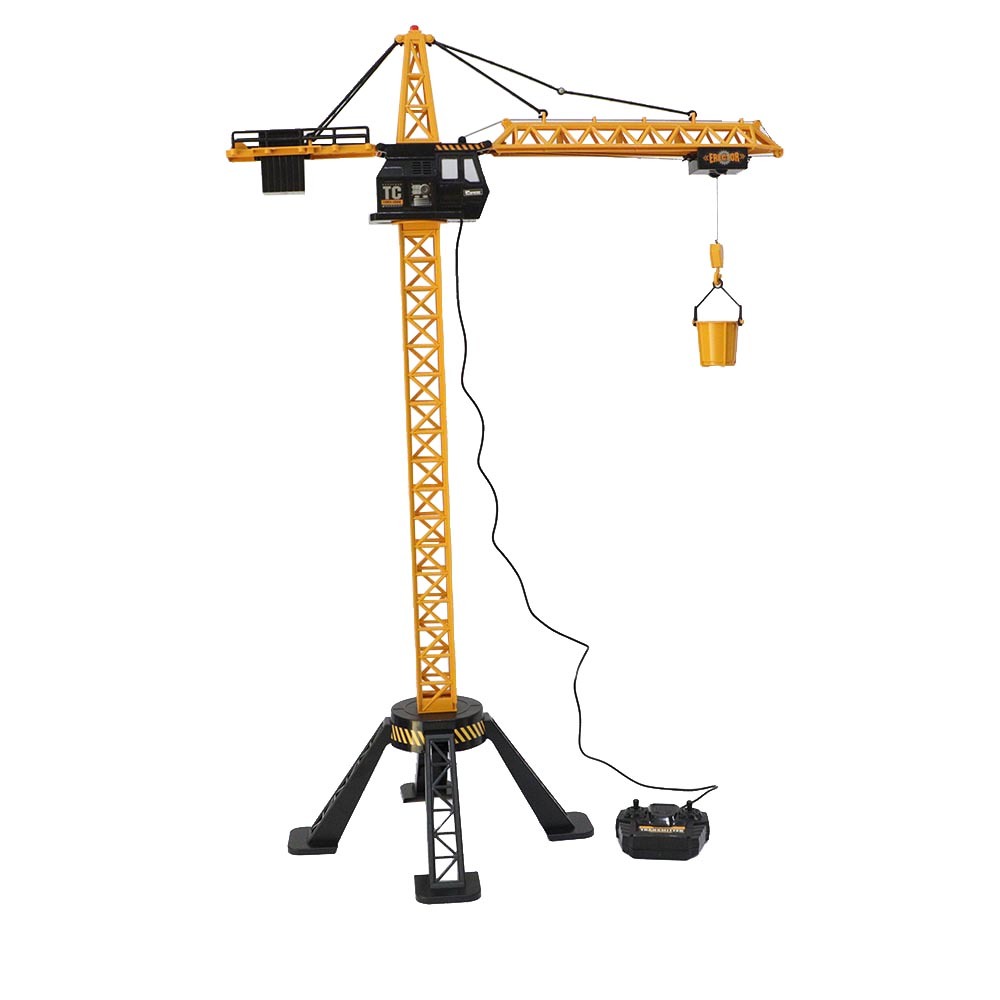Torre Guindaste Grua D Controle Remoto Construção Engenharia Infantil Giro 360° Movimentos
