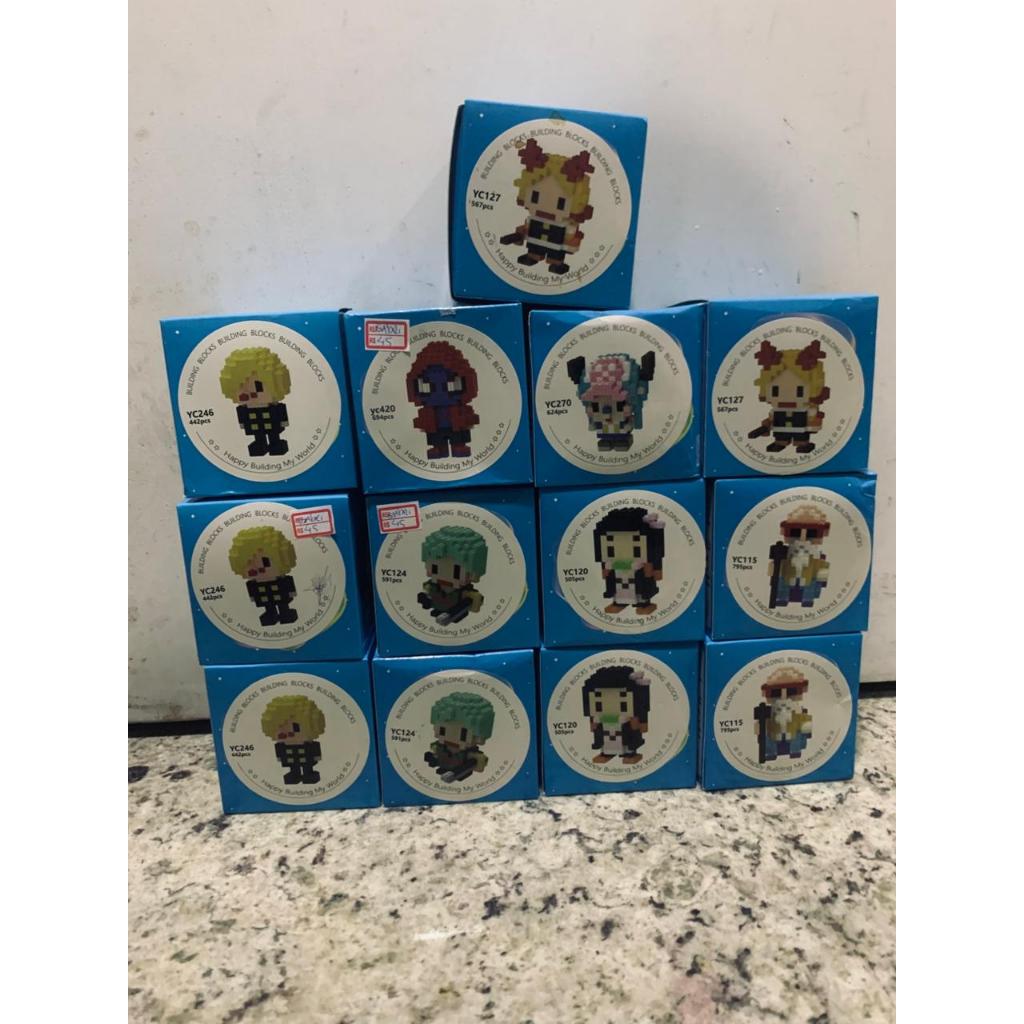 bonecos para montar mini blocos anime caçadores demônios