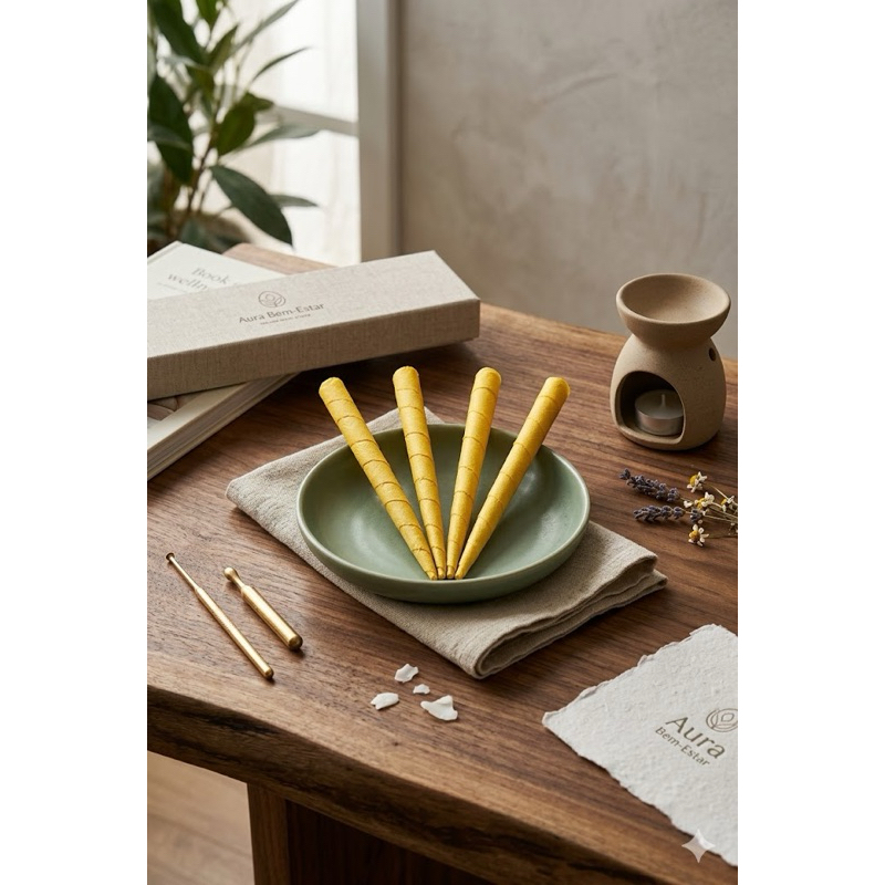 Cone Chinês Hindu Premium – 2 Pares (4 unidades) – Produto Artesanal