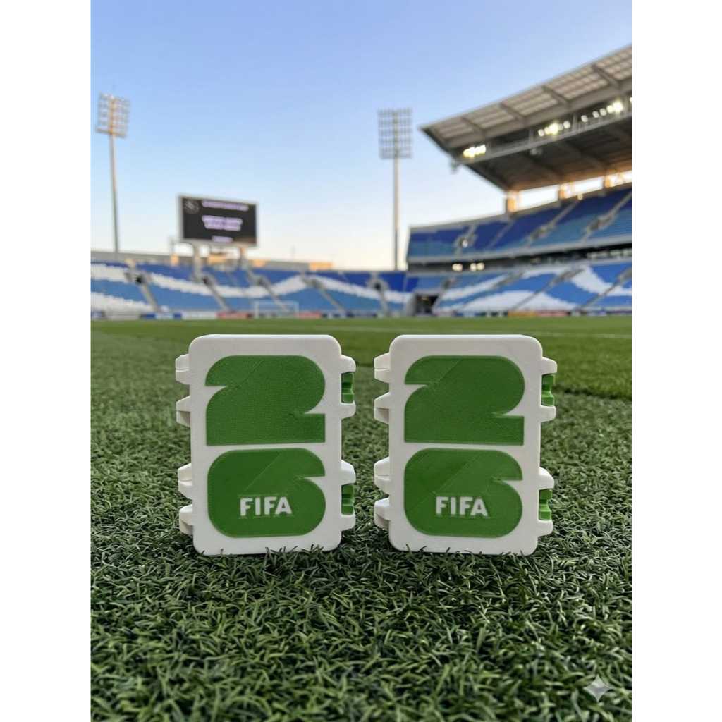 Organizador de Figurinha Copa do Mundo / Branco com Verde /Organizador de Figurinhas Futebol / Copa 2026