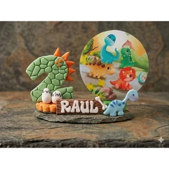 Vela dino dinossauro dino baby cenario