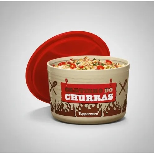 Tupperware Mini Instantânea Slim Cantinho do Churras 575ml