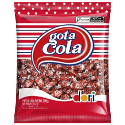 Balas Dura Gota Sabor Cola 500g Dori