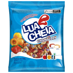 Balas Mastigáveis Recheadas Lua Cheia Chantily 500g Dori