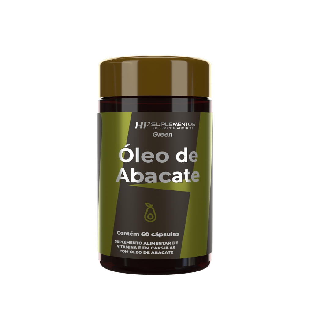 OLEO DE ABACATE COM VITAMINAS 1000MG 60 CAPSULAS H HF Suplementos Premium Nutrição Avançada Saúde
