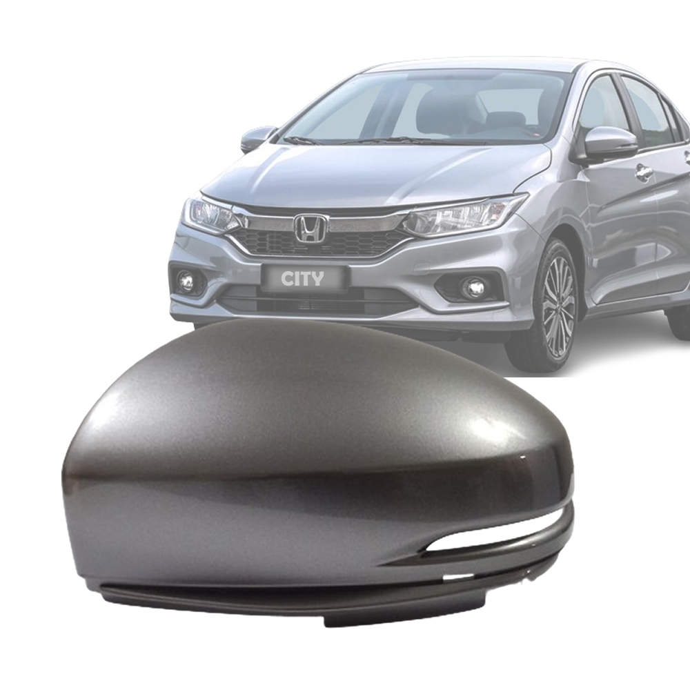 Capa Retrovisor Honda City 2015 2016 2017 2018 2019 2020 2021 Cinza Iridium Lado Esquerdo