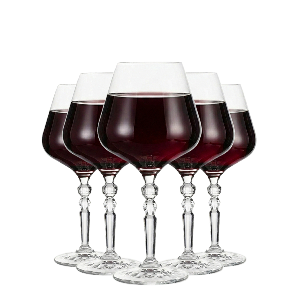 Taça De Cristal Serena Square Vinho Tinto 600ml, 6pcs Ruvolo