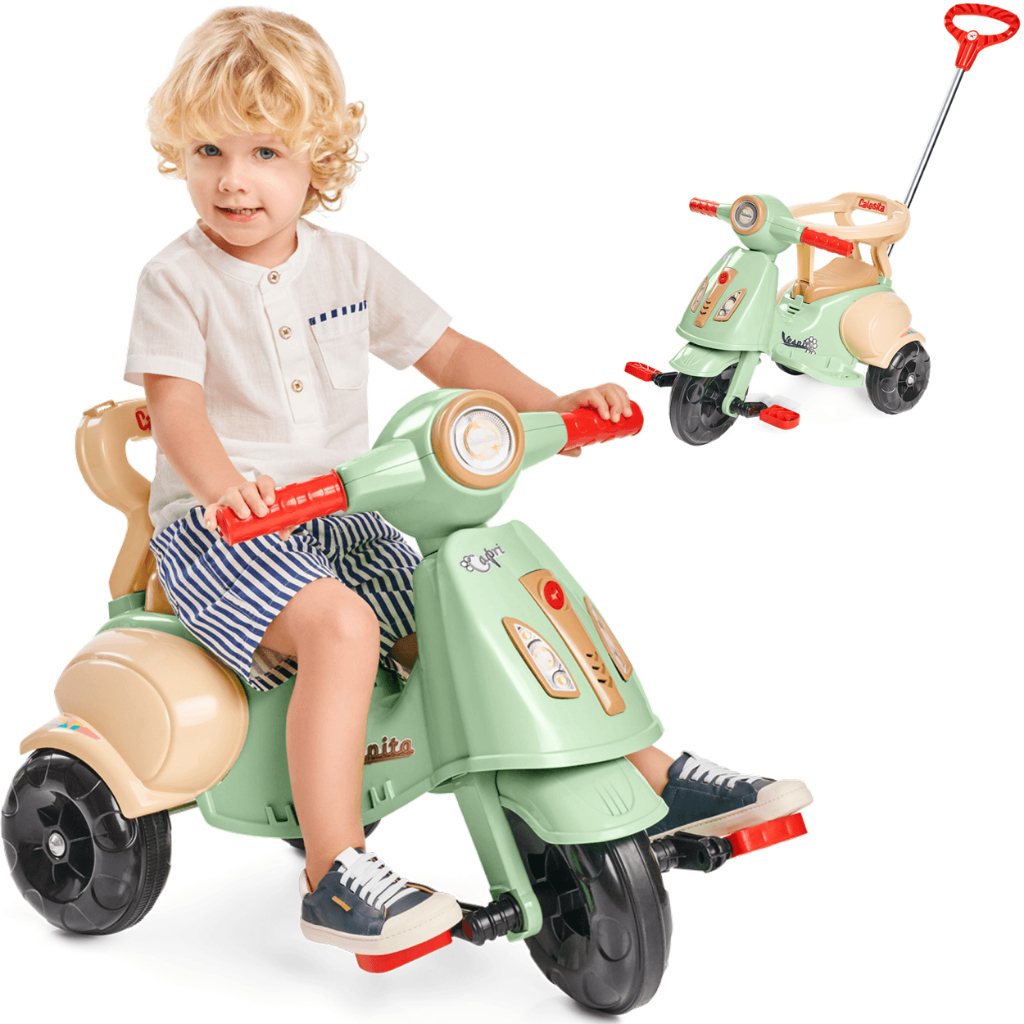 Carrinho de Passeio e Pedal Calesita Vespita Capri