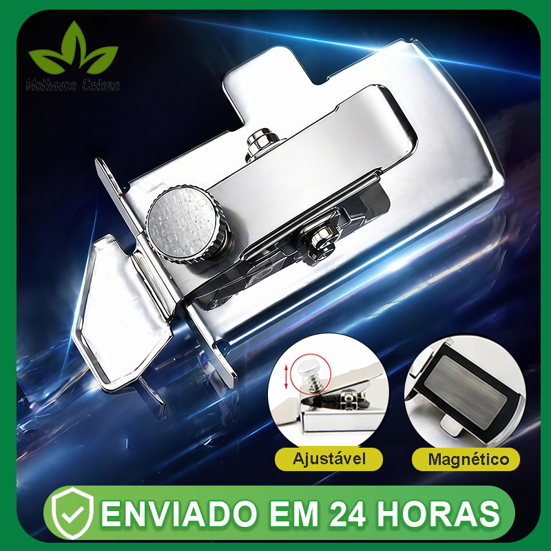 Aparelho Guia Ima Magnetico Regulavel Para Bainha Barra Reta Maquina de Costura Domestica Industrial