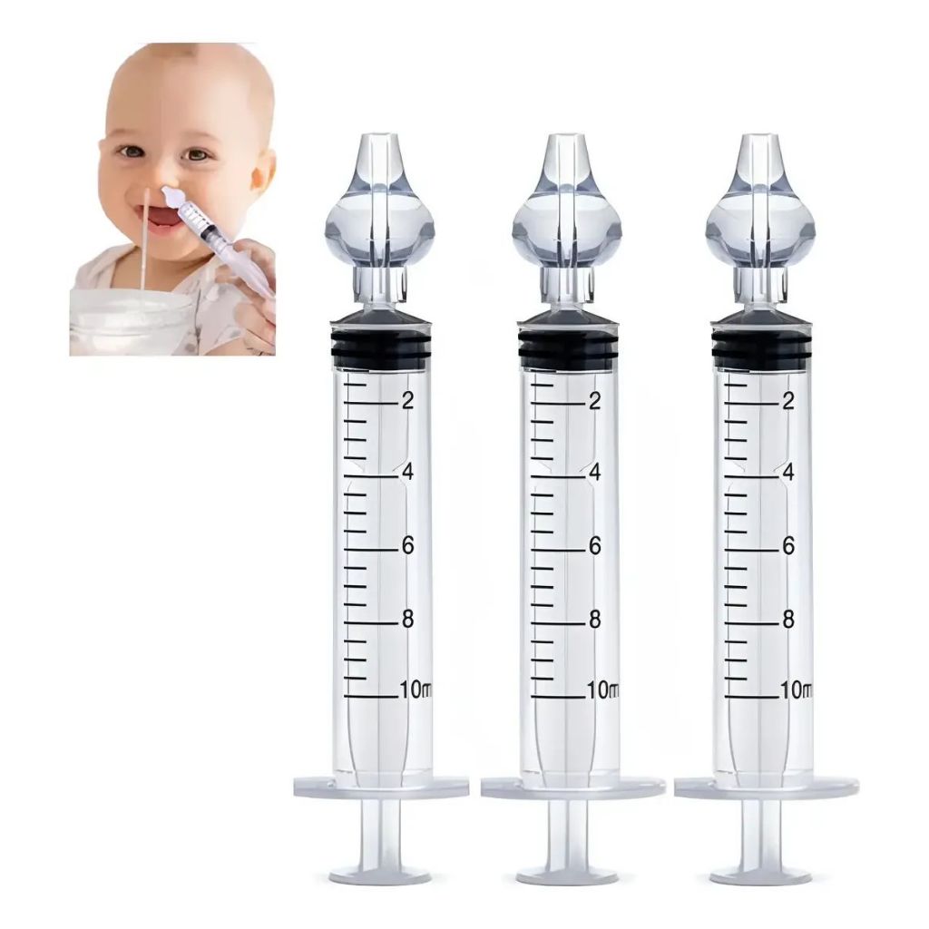 Lavador Nasal Bobora Seringa Com Bico De Silicone