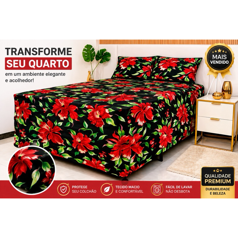 Capa Protetora Luva para Cama Box Casal 03 Peças Malha Gel Ajustável Antipoeira Cobertura Total Base Luxo