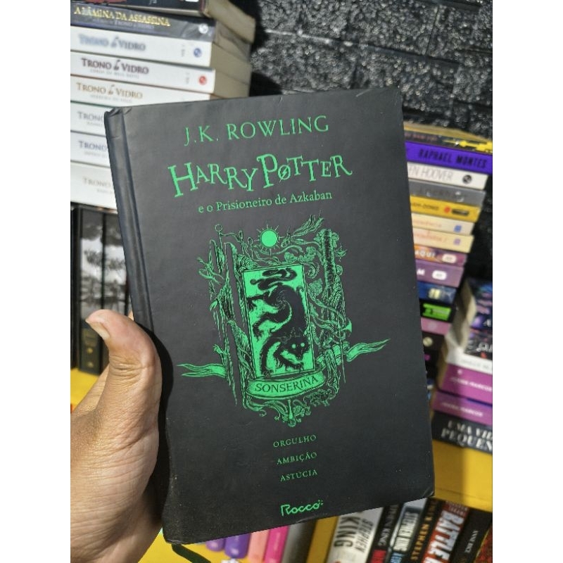 Harry potter e o prisioneiro de askaban edição das casas Sonserina