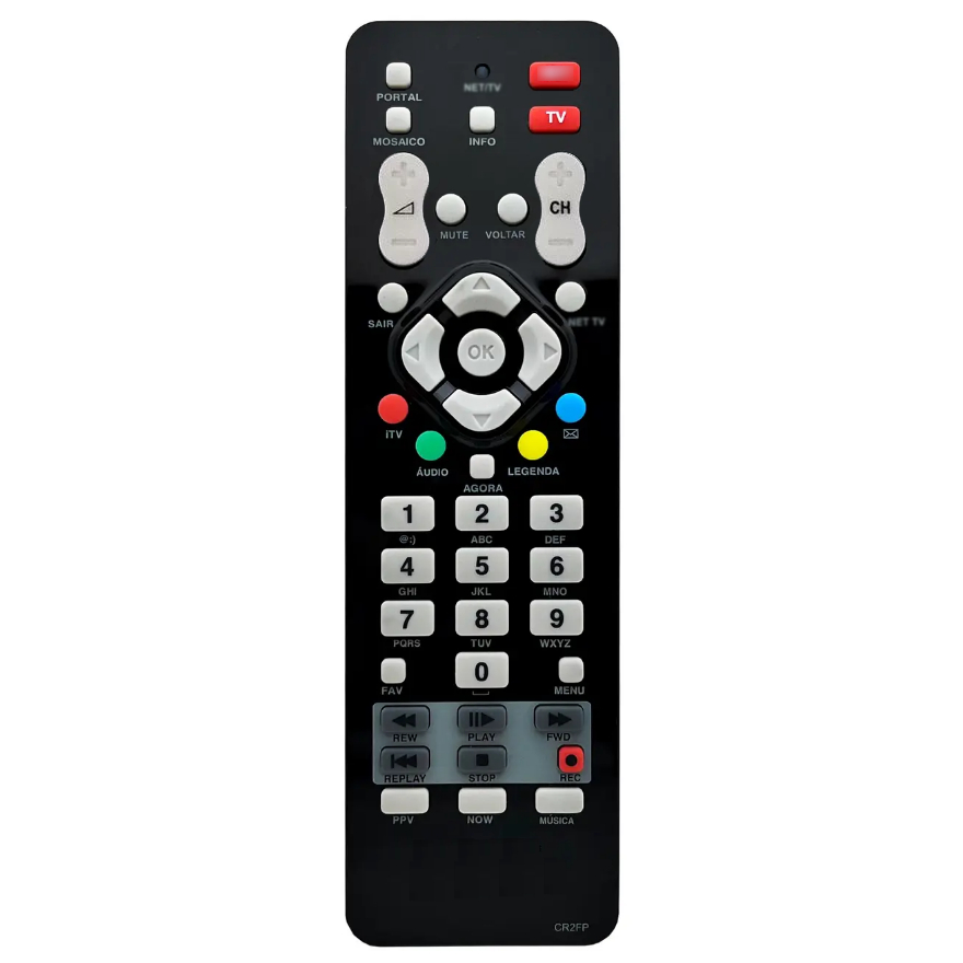 CONTROLE REMOTO COMPATÍVEL COM RECEPTORES DA NET/CLARO TV DIGITAL HD - MODELO GENÉRICO