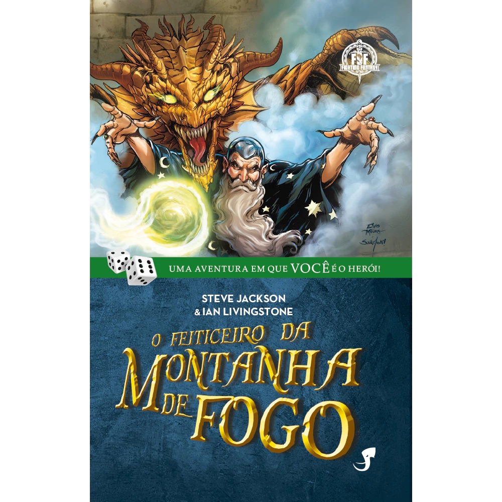 Livro Jogo RPG: O Feiticeiro da Montanha de Fogo - FF1 (Fighting Fantasy)