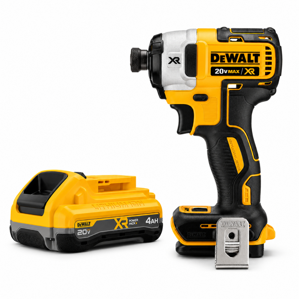 Parafusadeira Impacto 1/4" 20v Dewalt DCF887 Brushless + 1 Bateria 4ah