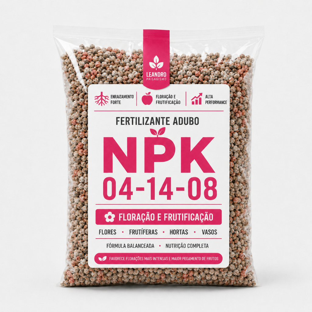 Fertilizante Adubo NPK 04 14 08 Completo Para Enraizamento Plantas Frutíferas Hortaliças Fruto Terra