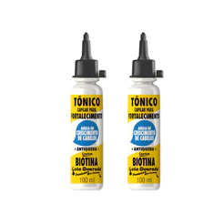 Kit 2 Tônicos Capilares Gota Dourada - Fortalecimento de Cabelos - Biotina