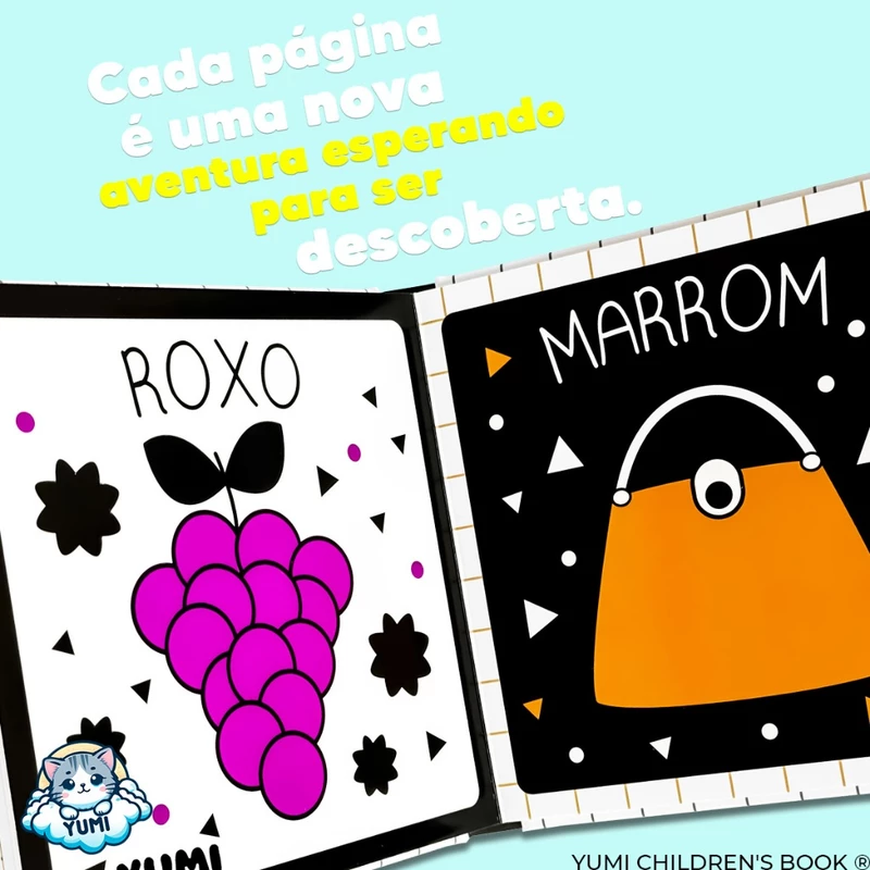 Livro de Alto Contraste Interativo para Bebês de 0 a 6 Meses — foto 2