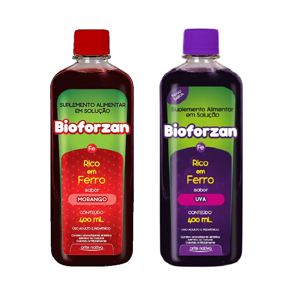 Bioforzan Rico em Ferro Sabores 400ml Arte Nativa Energia e Disposição