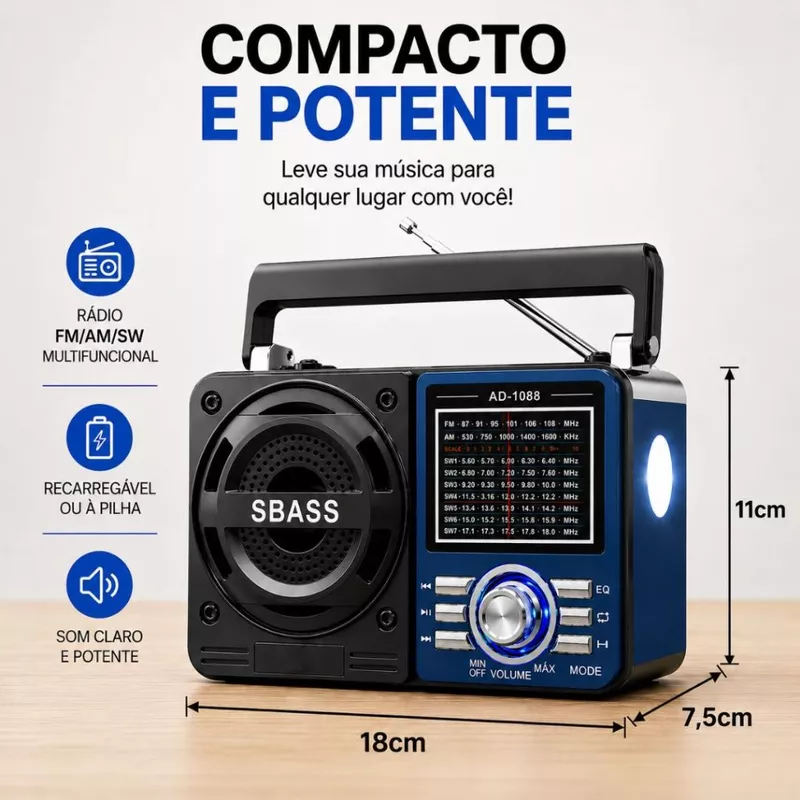 Rádio Portátil FM AM — foto 2