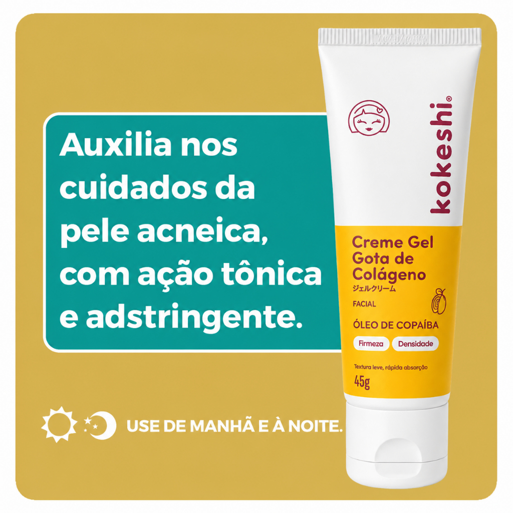 Kit Gota de Colágeno Pele de Porcelana Kokeshi Hidratação e Firmeza