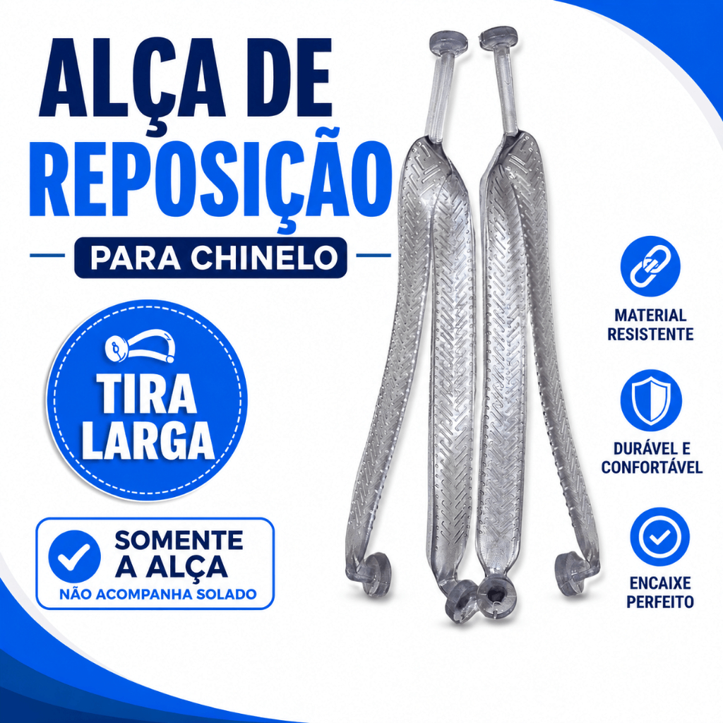 Alça Transparente Para Chinelo Masculino Correia Cabresto Reposição