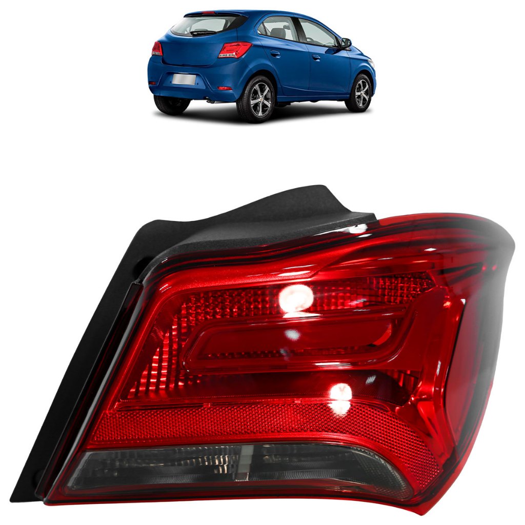 Lanterna Traseira Onix LT LTZ 2017 2018 2019 Bicolor Fumê