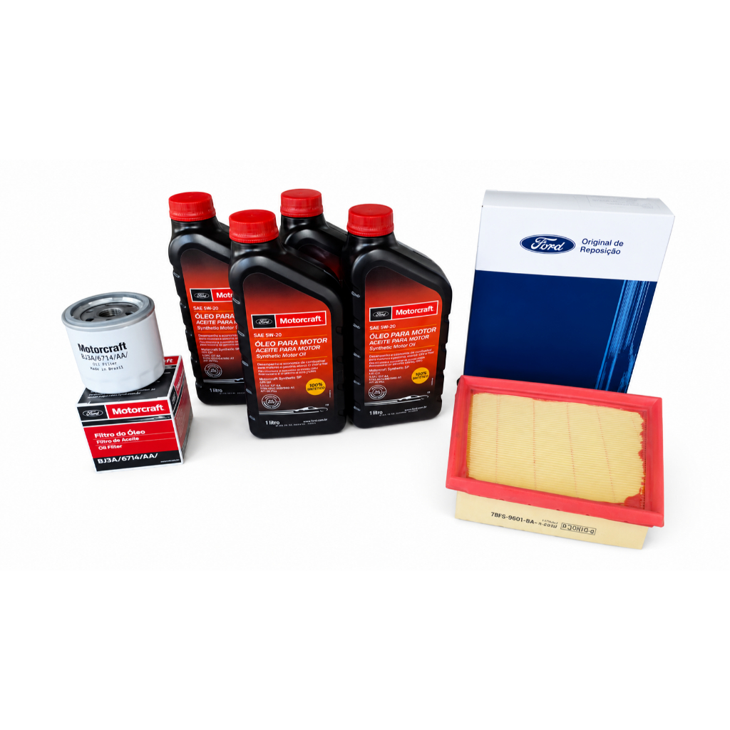 kit Revisão FORD 4L Óleo 5w20 Filtro de Óleo e Filtro de ar