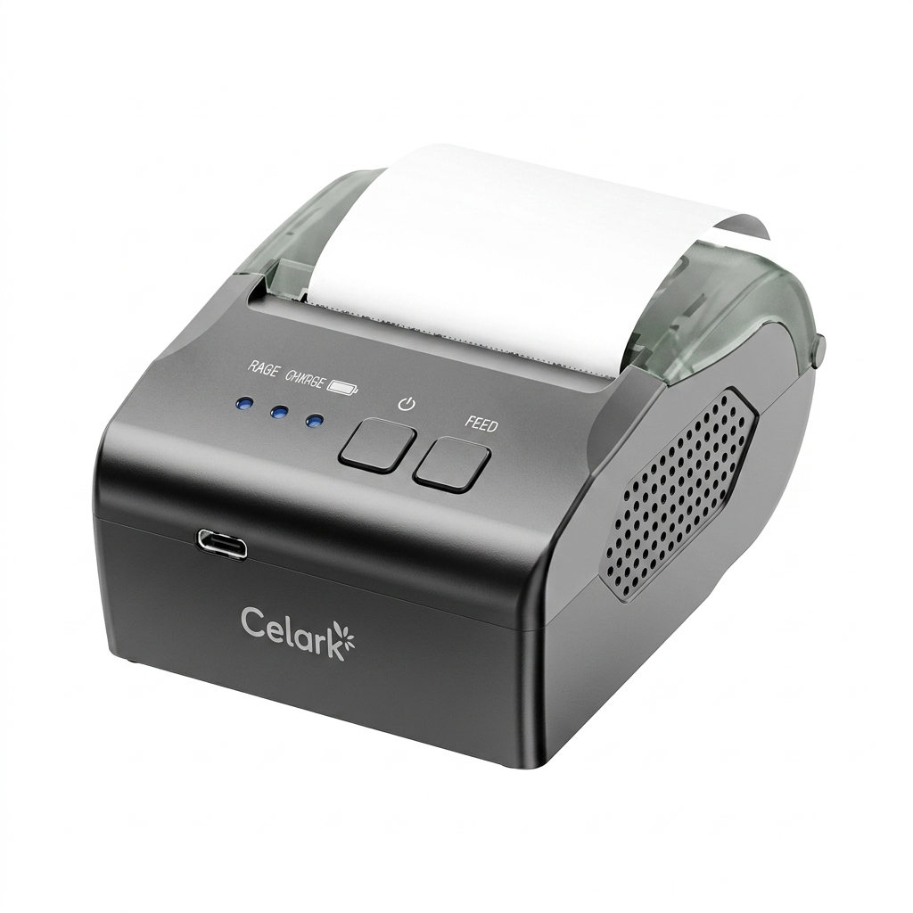 Mini Impressora Térmica 203dpi USB Bluetooth Portátil Sem Fiof  cupom Não fiscal Para Ifood 99 Keeta
