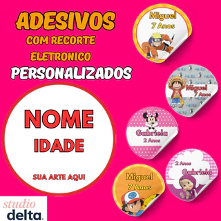 100 Adesivos Personalizados Para Aniversários, Lembrancinha, Latinha Tubete Etc. - Qualquer Tema
